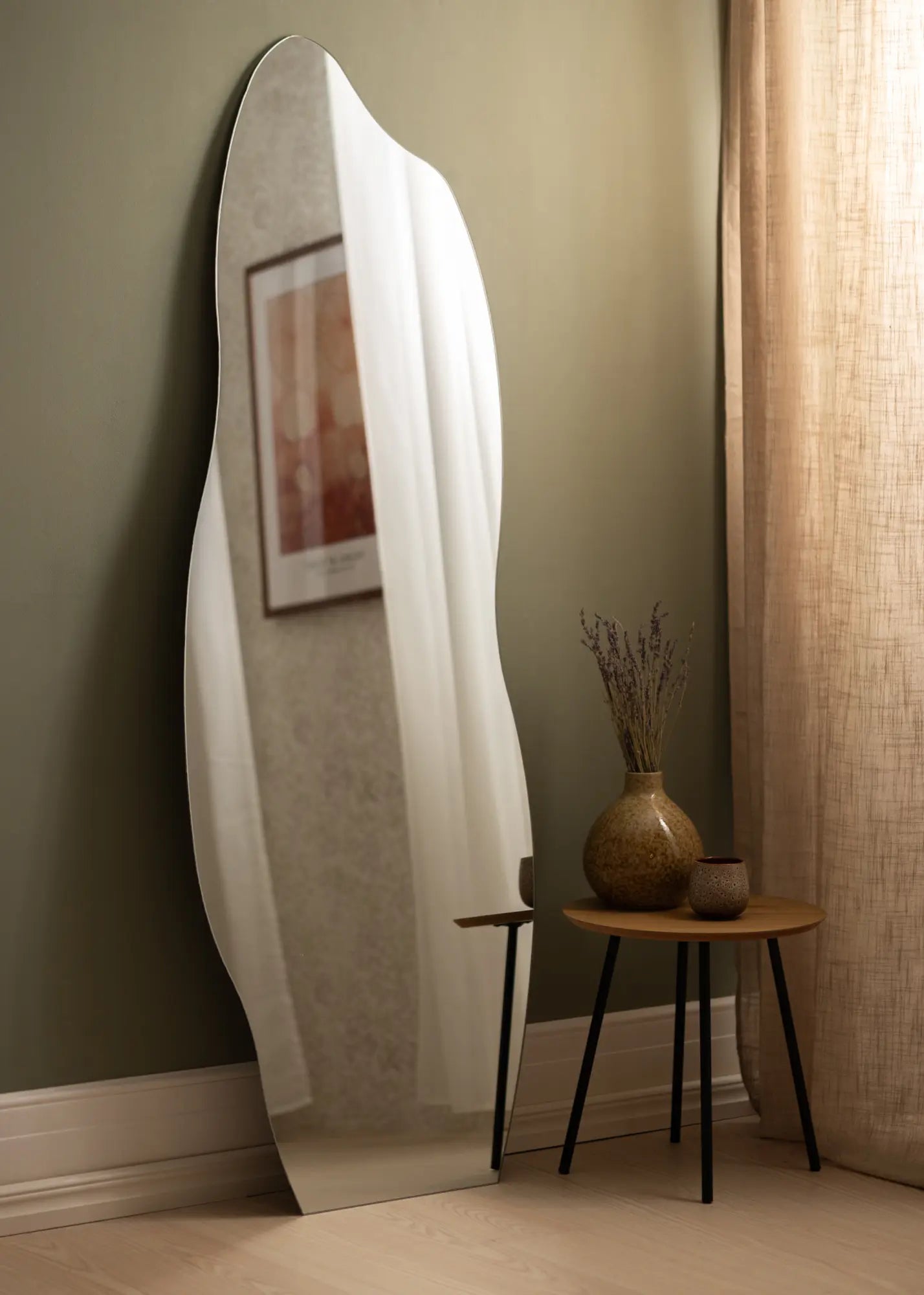Organic Wave Full-Length Mirror